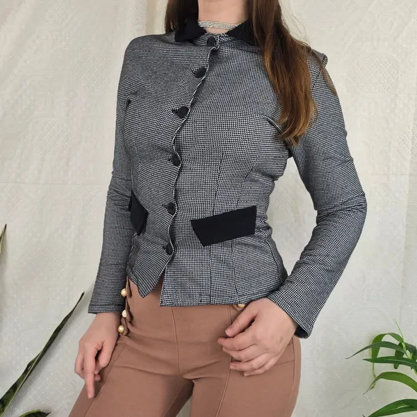 Blazer vintage pied de poule