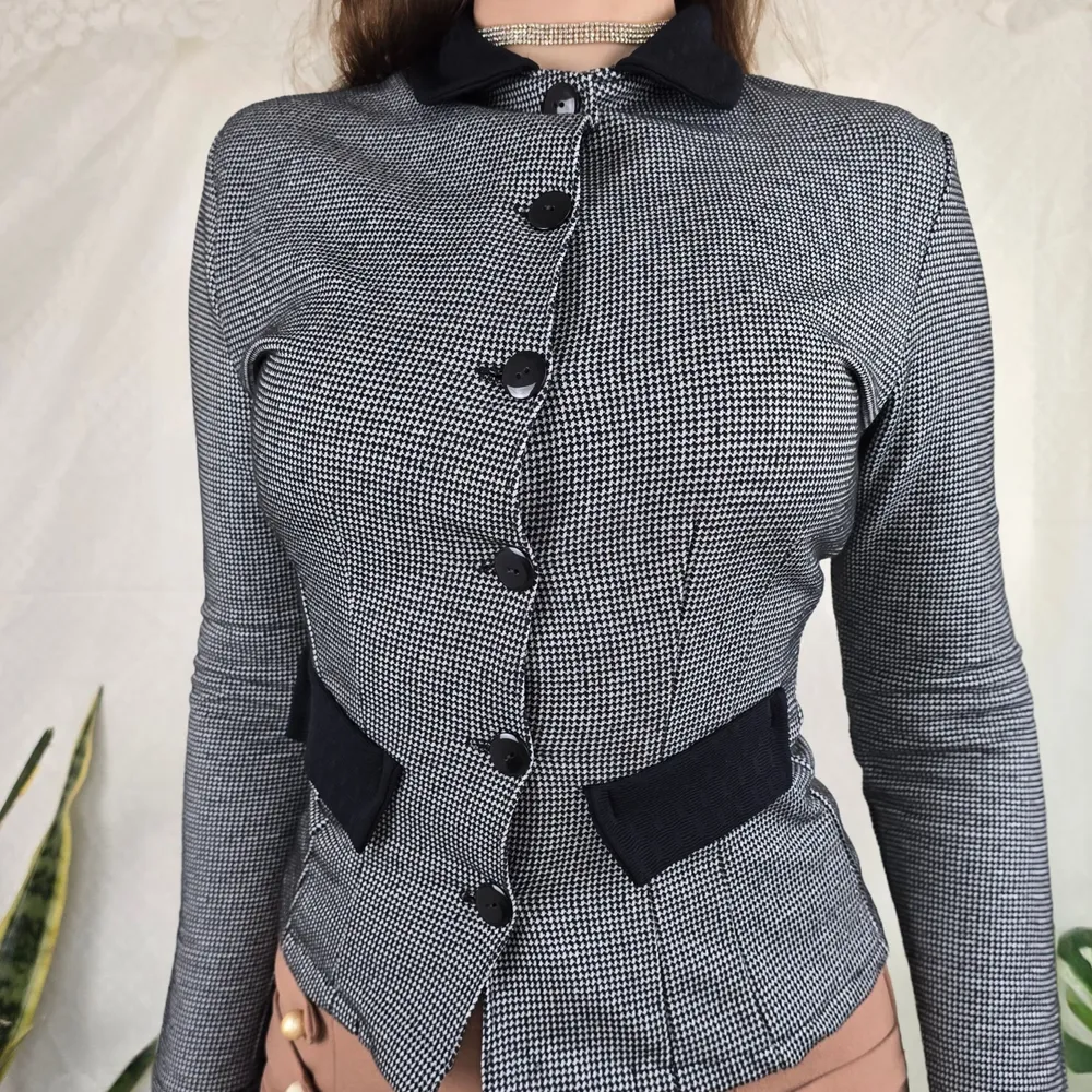 Blazer vintage pied de poule