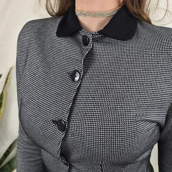 Blazer vintage pied de poule