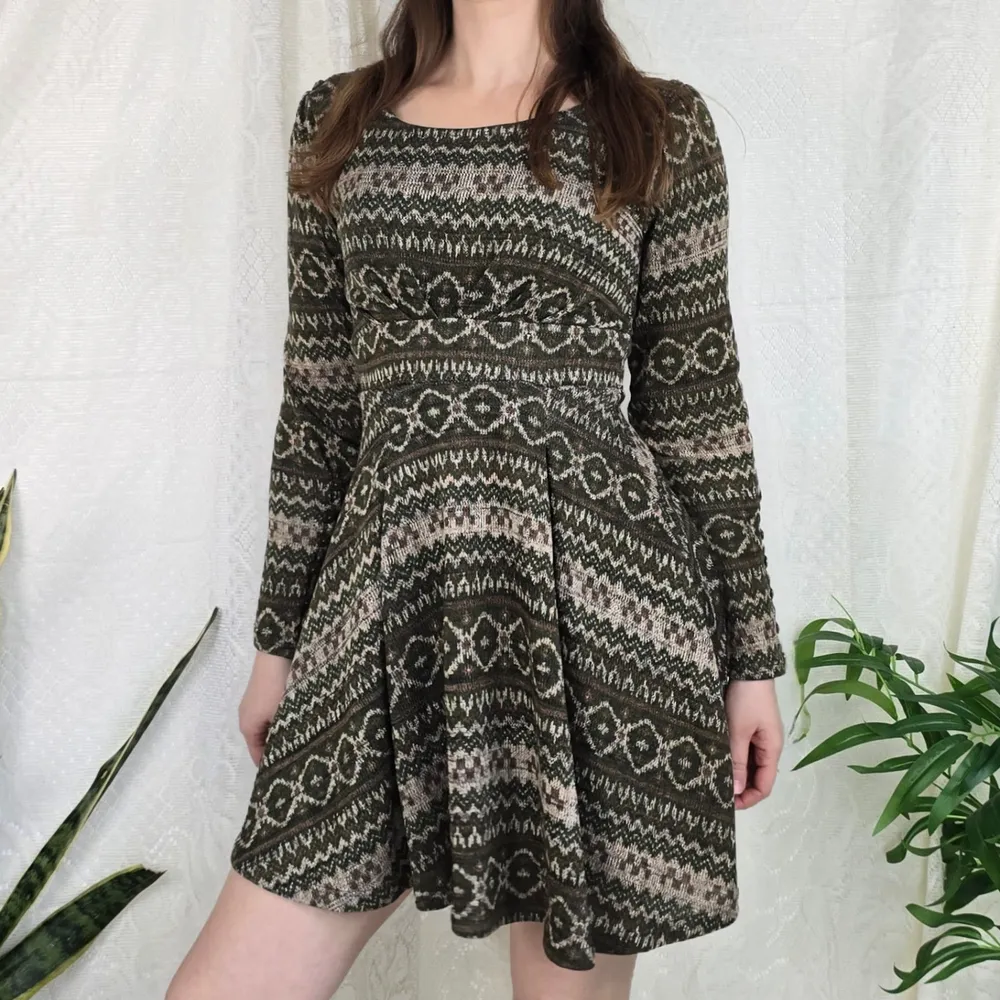 Vestido marrom malha