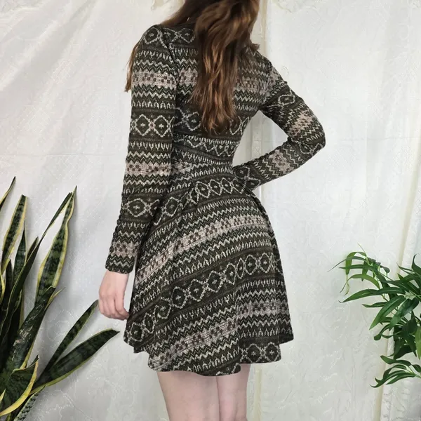 Vestido marrom malha
