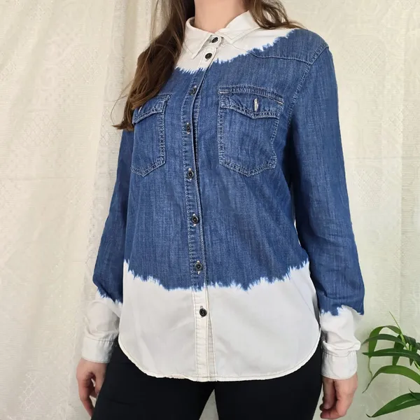 Camisa jeans dip dye
