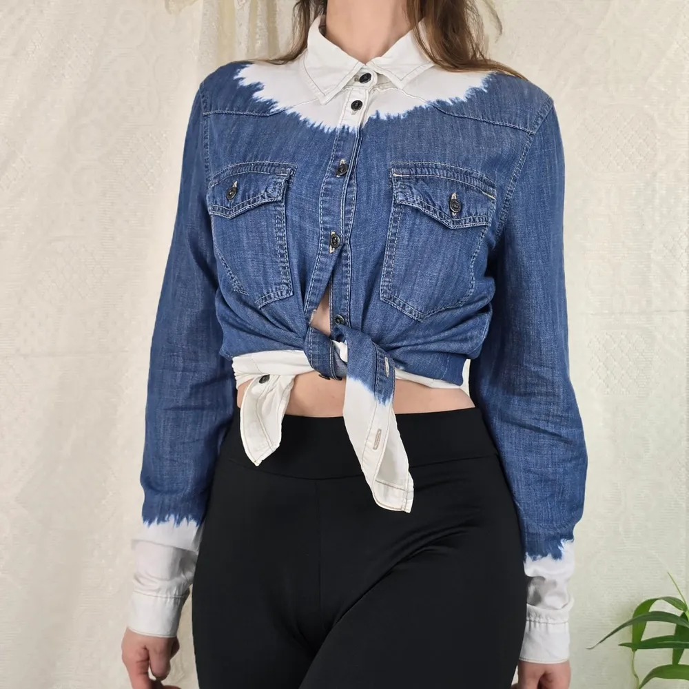 Camisa jeans dip dye