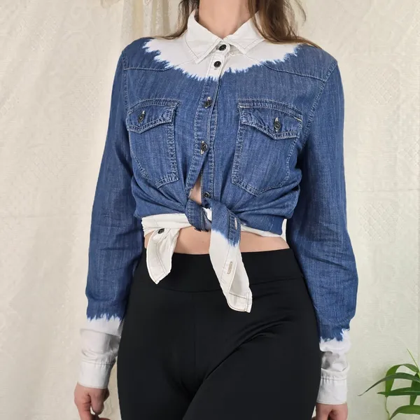 Camisa jeans dip dye
