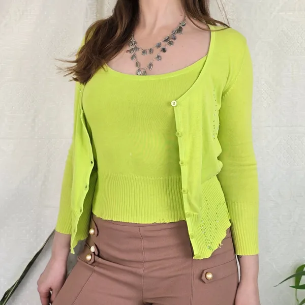 Twinset verde tricot