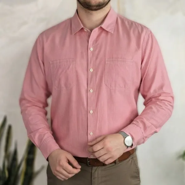 Camisa social rosa
