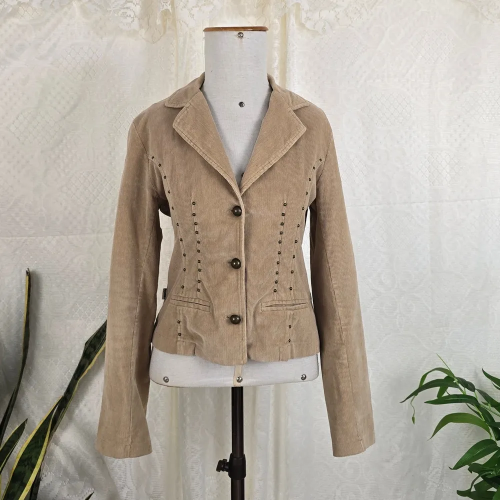 Blazer bege cotelê