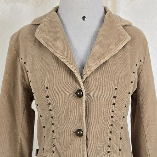 Blazer bege cotelê