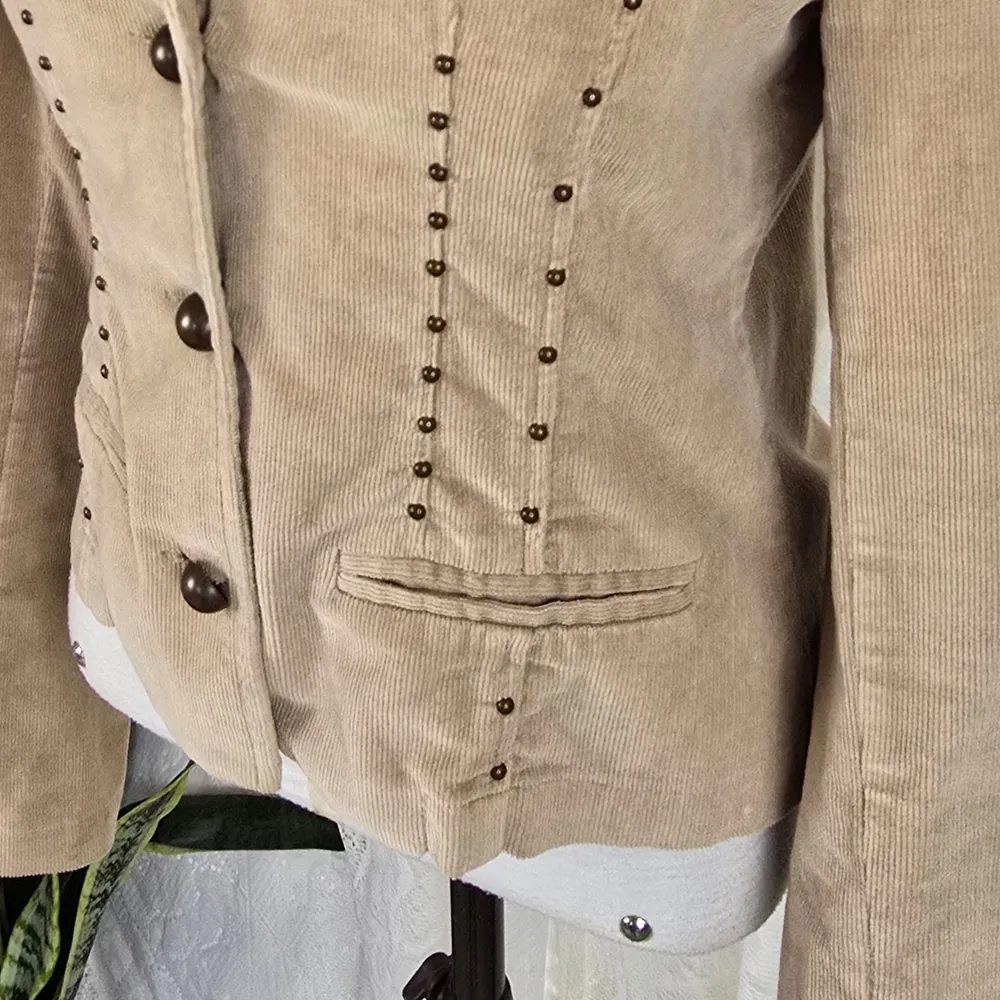 Blazer bege cotelê