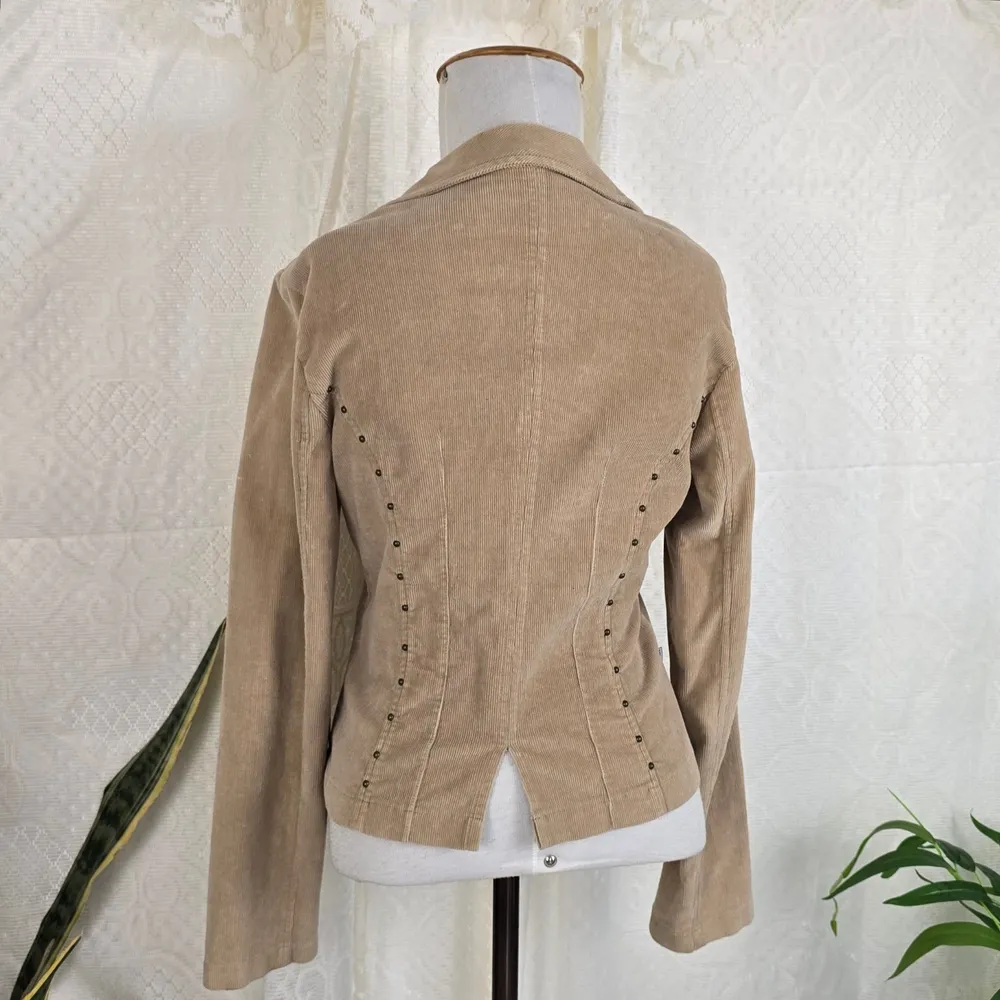 Blazer bege cotelê