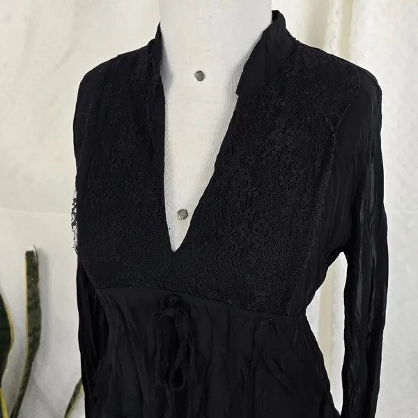 Blusa preta gótica y2k