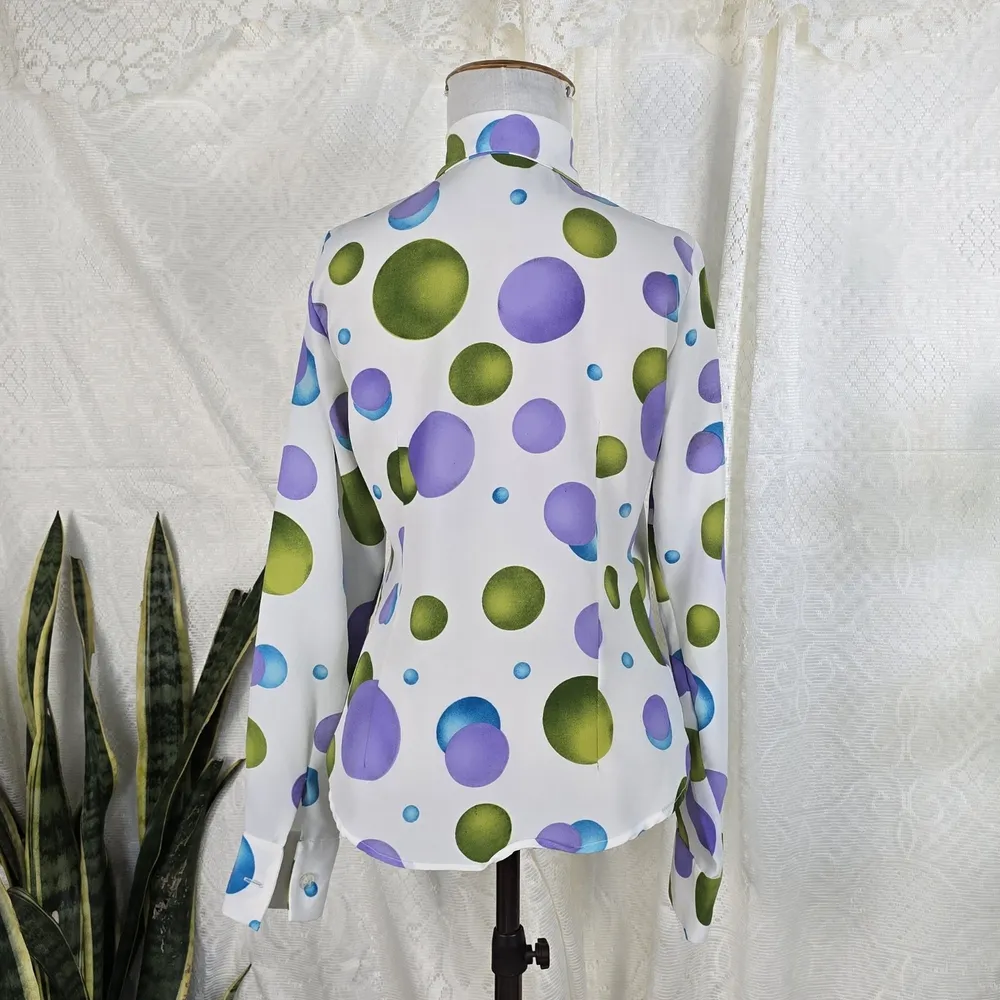 Camisa vintage 70s colorida