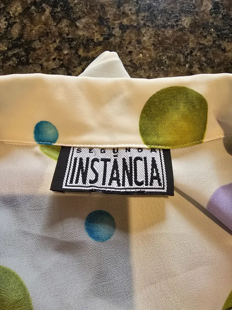 Camisa vintage 70s colorida