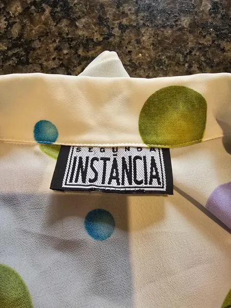 Camisa vintage 70s colorida