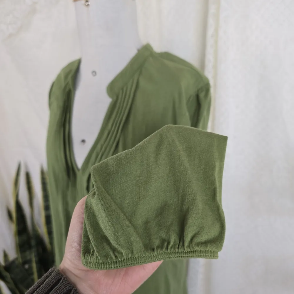Bata algodão pima verde oliva