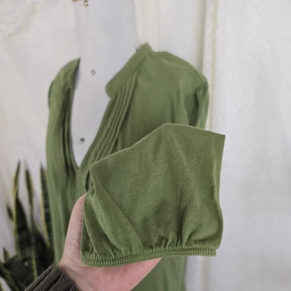 Bata algodão pima verde oliva