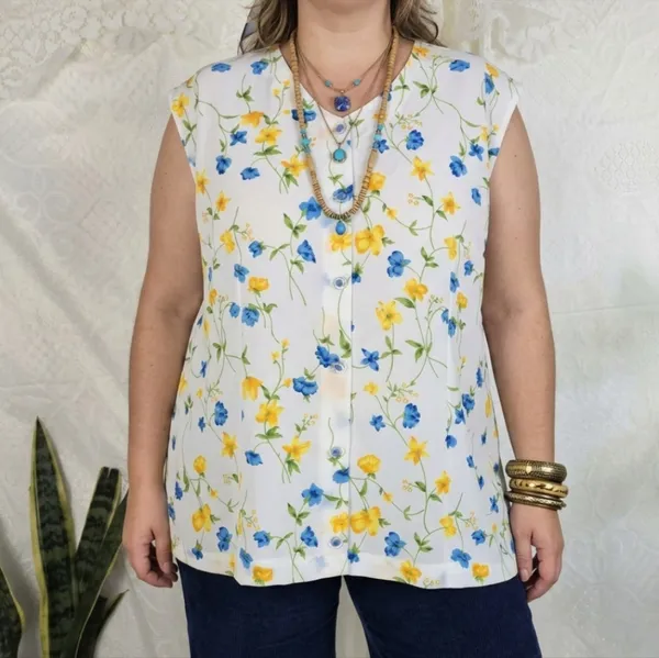 Blusa vintage 60s 70s