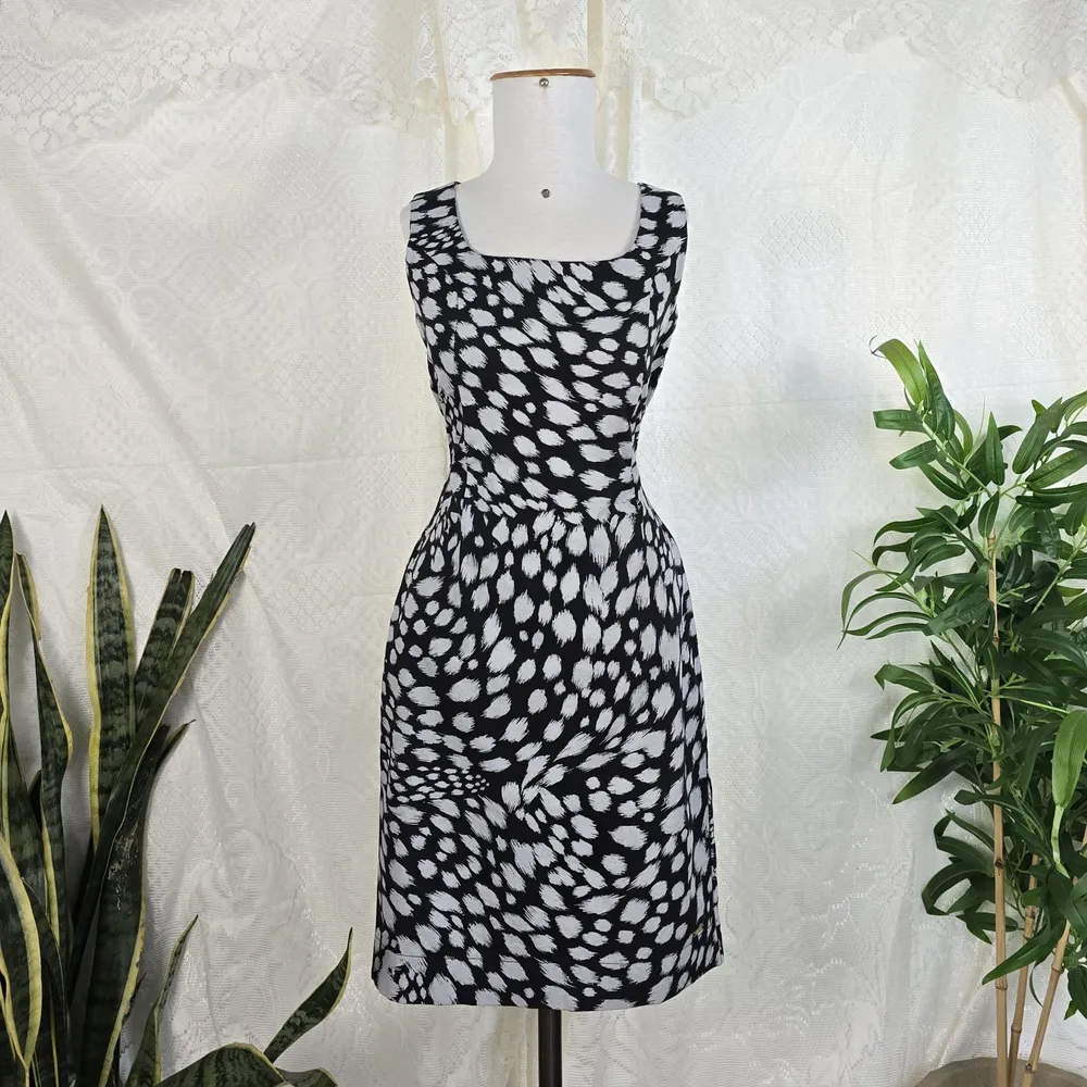 Vestido Rabusch preto e branco