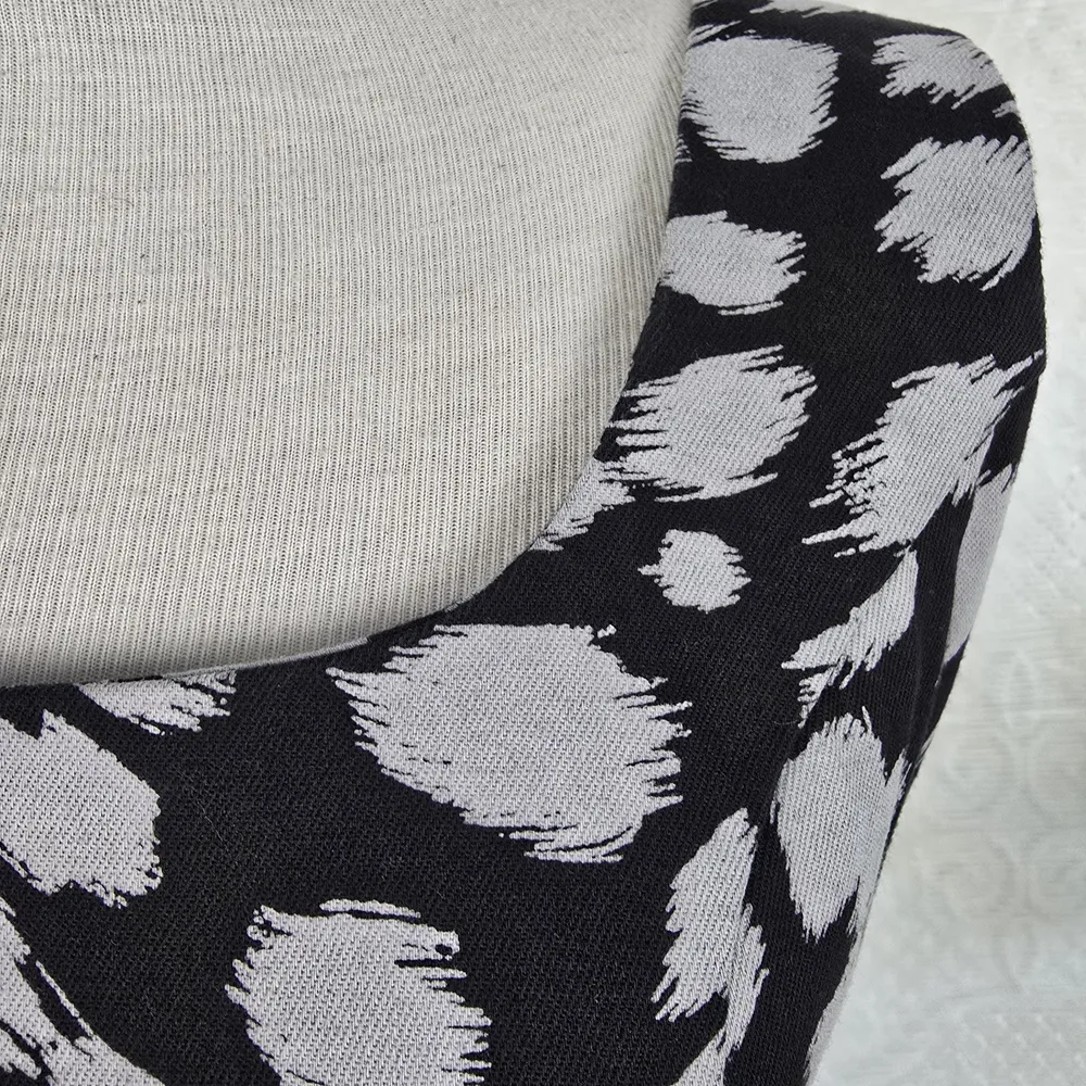 Vestido Rabusch preto e branco