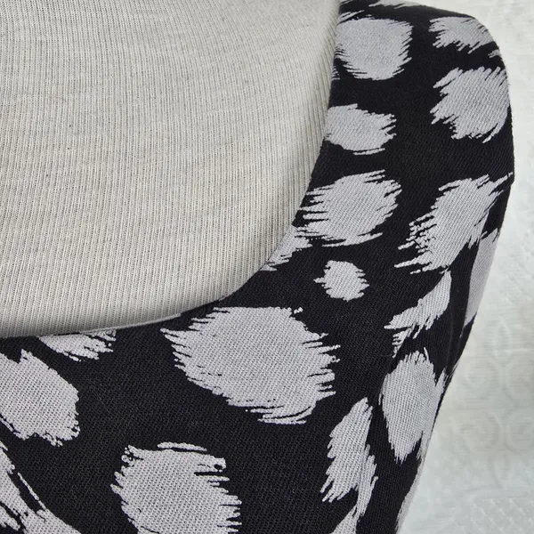 Vestido Rabusch preto e branco