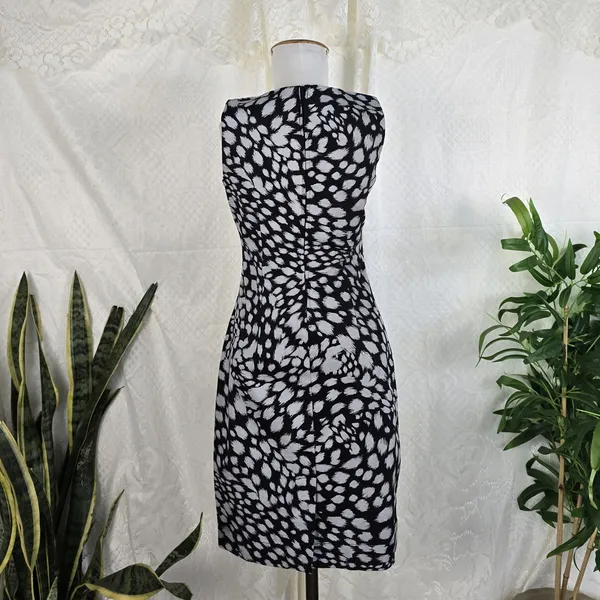 Vestido Rabusch preto e branco