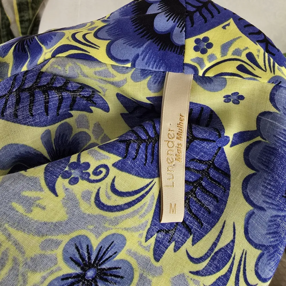 Kimono floral azul