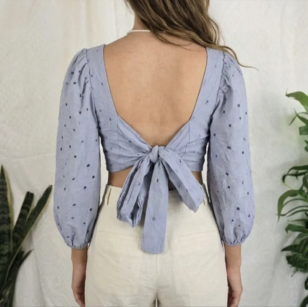 Cropped azul laise