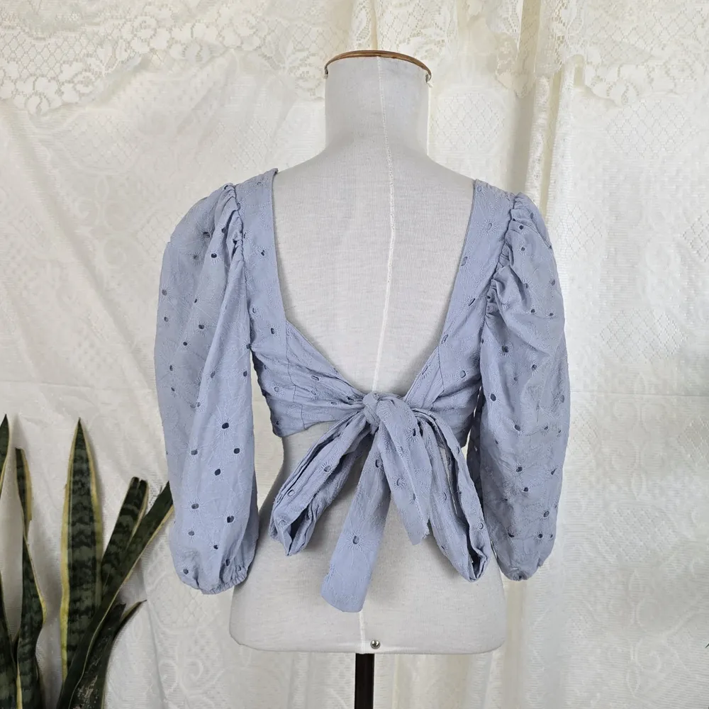 Cropped azul laise