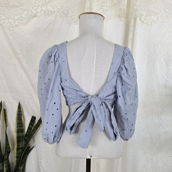Cropped azul laise