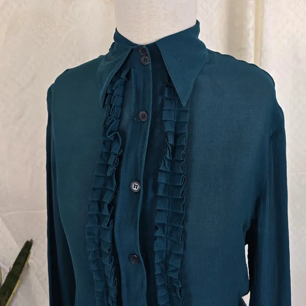 Camisa seda vintage