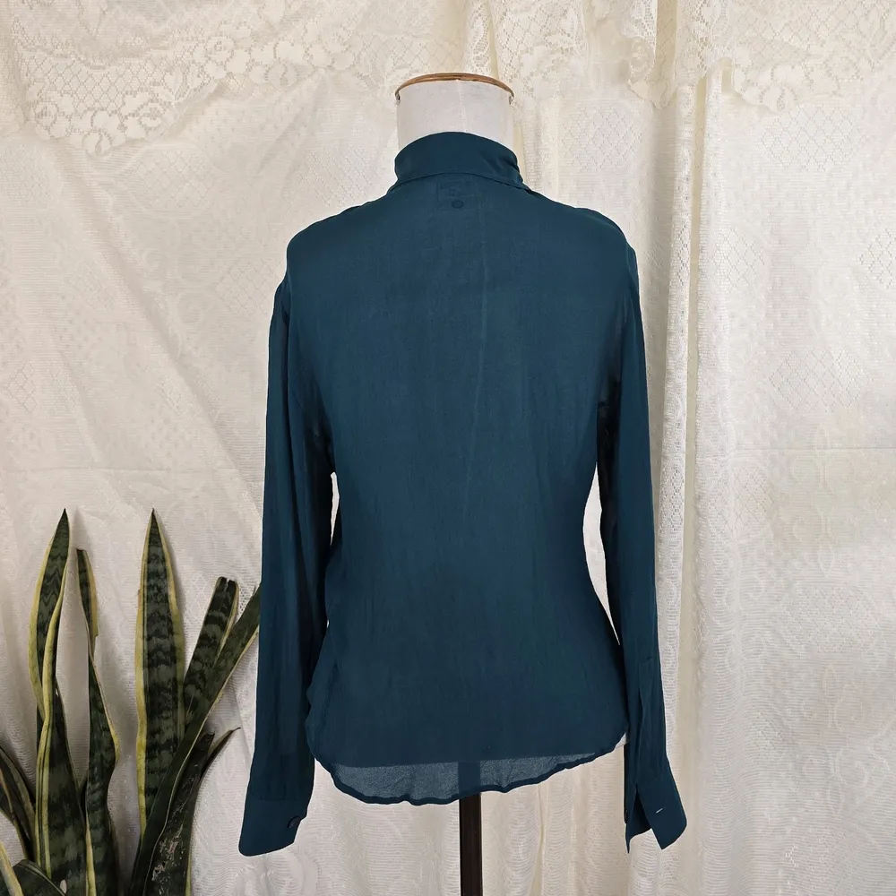 Camisa seda vintage