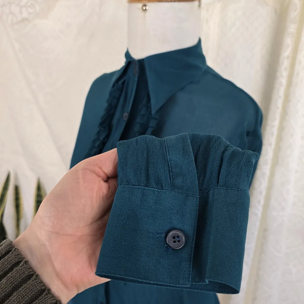 Camisa seda vintage