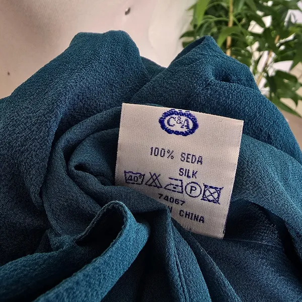 Camisa seda vintage