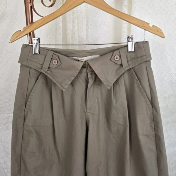 Calça cargo cáqui y2k
