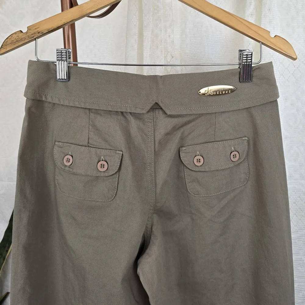 Calça cargo cáqui y2k