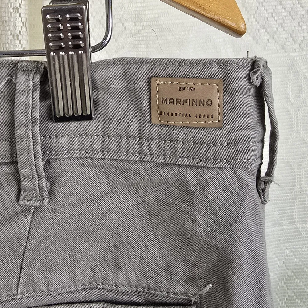 Calça Masc Sarja Cinza Marfinno