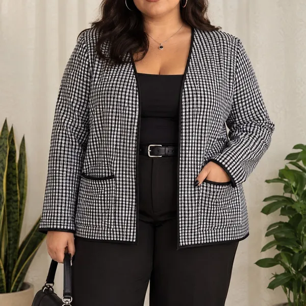 Cardigan xadrez vichy