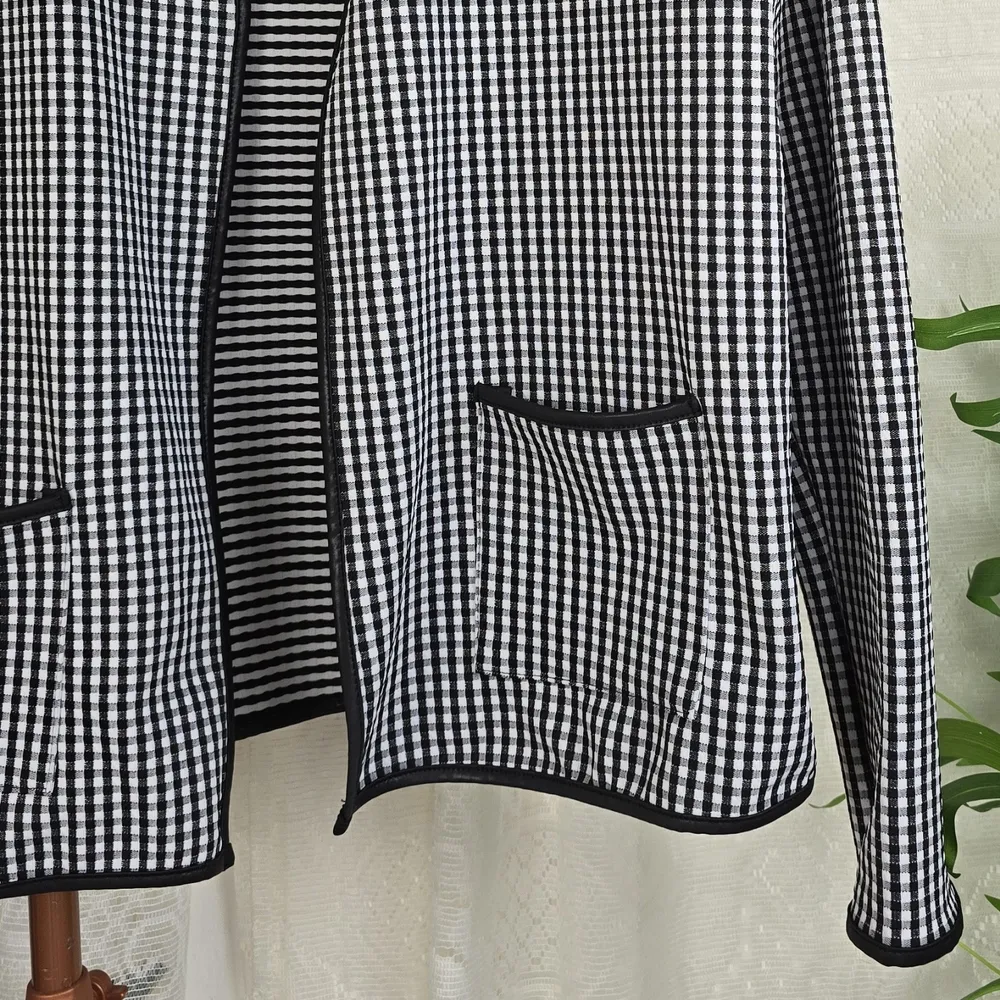 Cardigan xadrez vichy