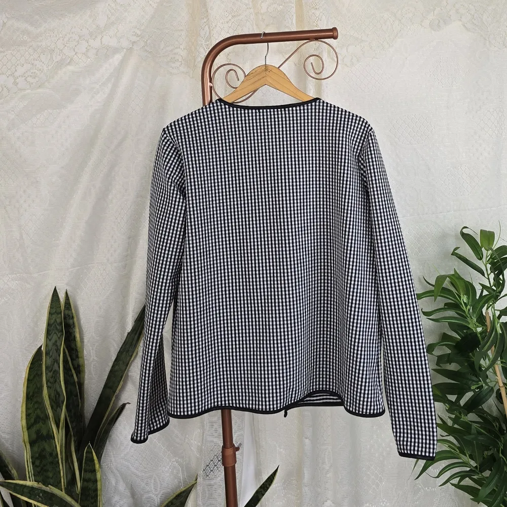Cardigan xadrez vichy