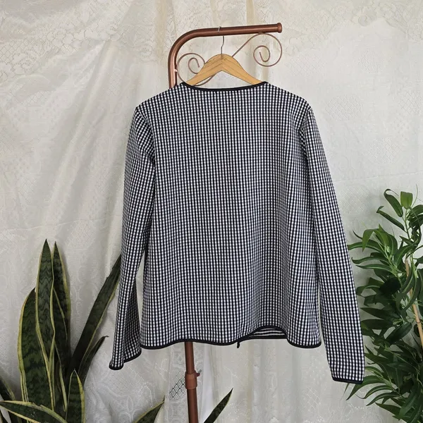 Cardigan xadrez vichy