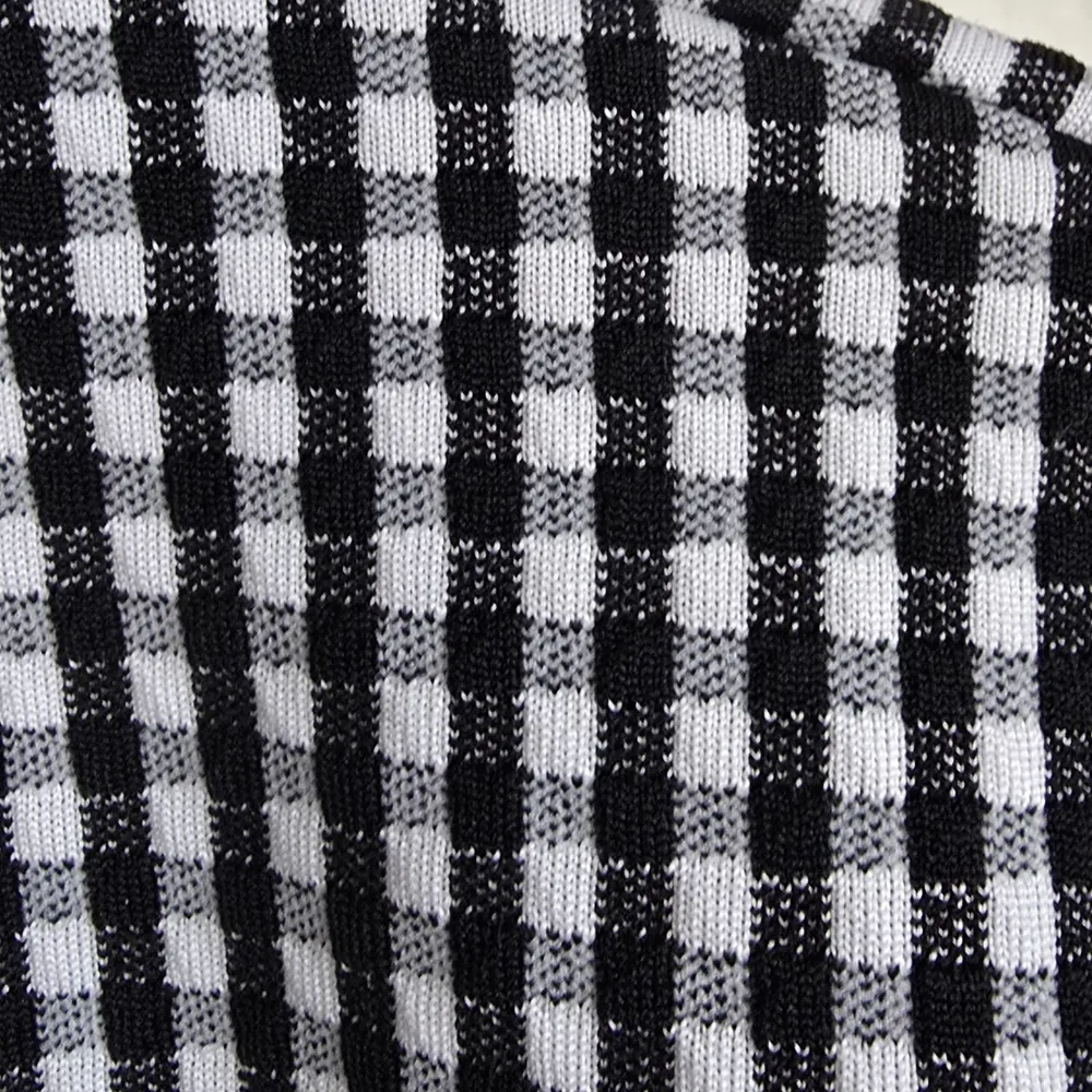 Cardigan xadrez vichy
