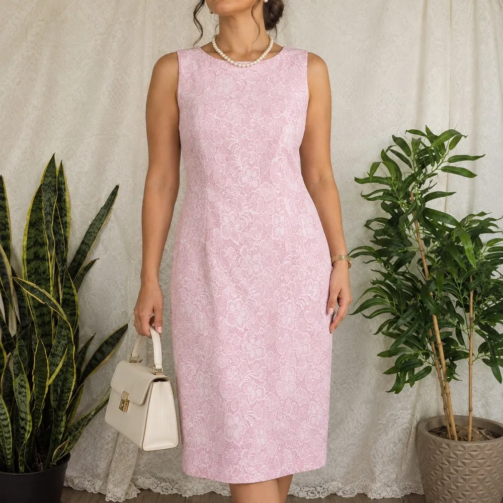 Vestido rosa social Rabusch