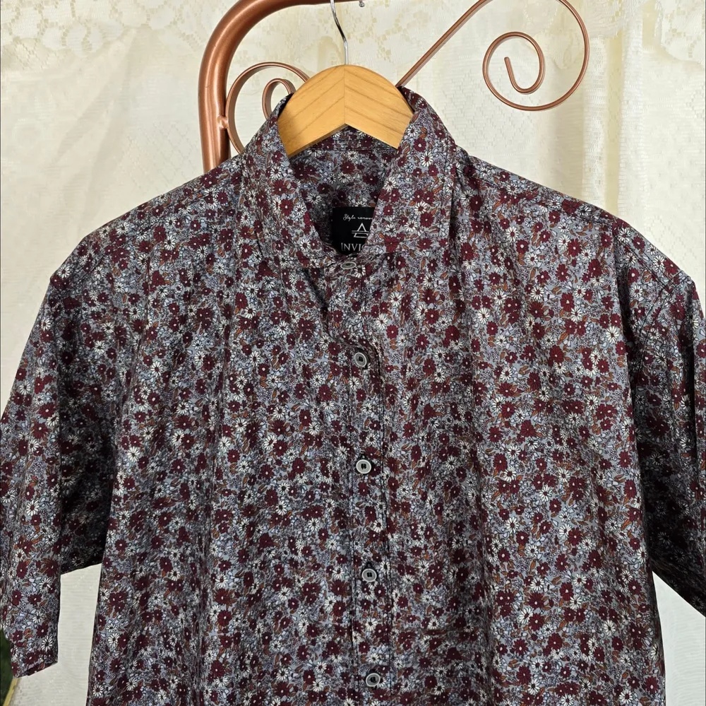 Camisa floral algodão