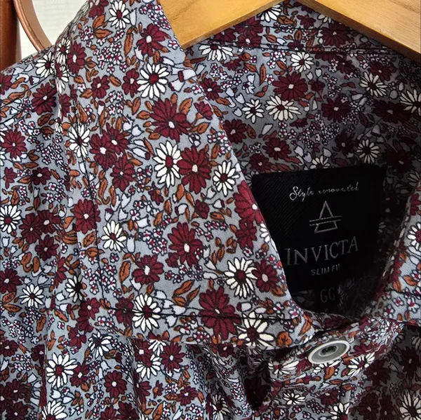Camisa floral algodão
