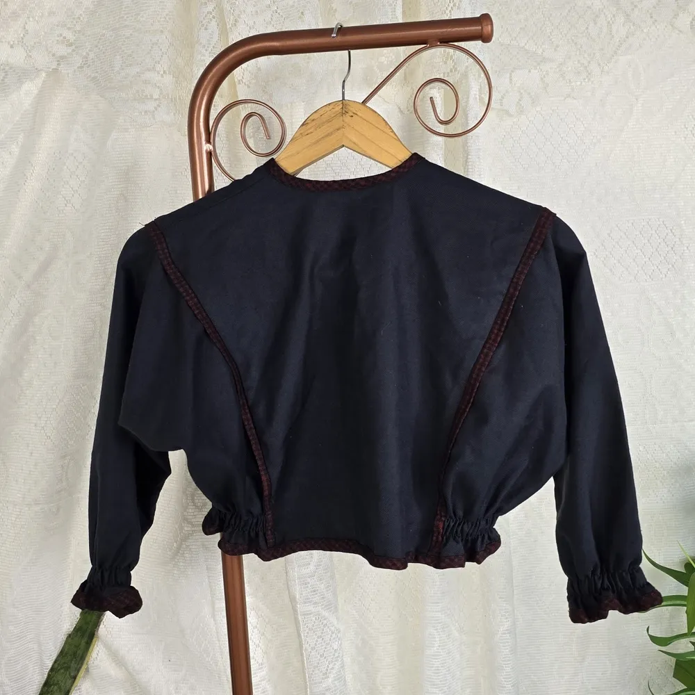 Blusa cropped vintage 80