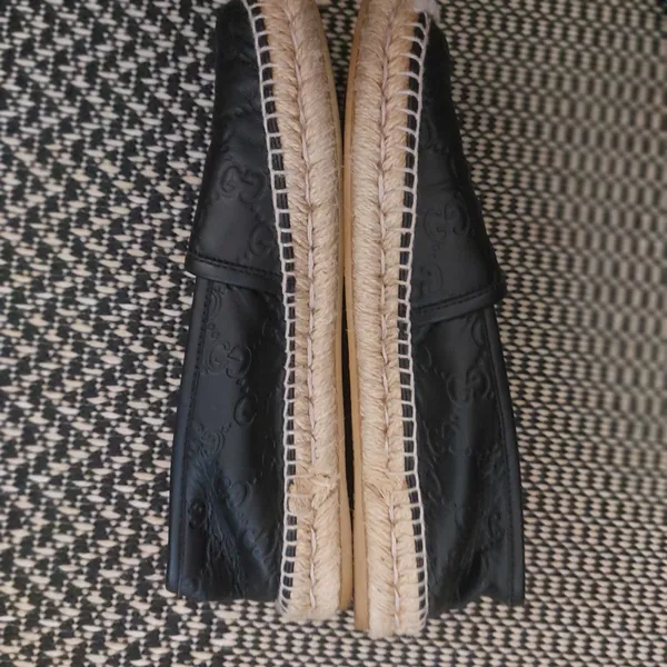 gucci espadrille couro