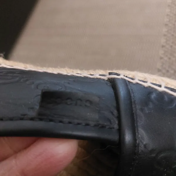 gucci espadrille couro