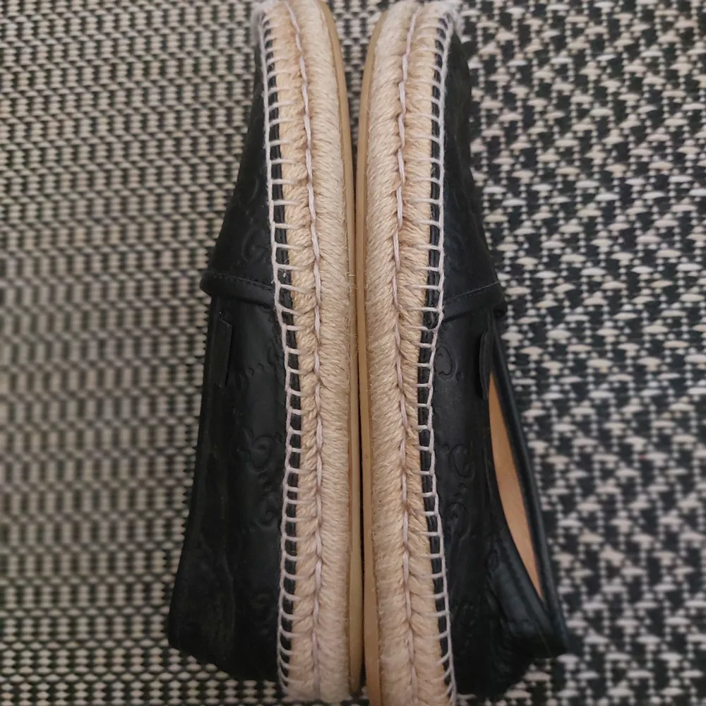 gucci espadrille couro