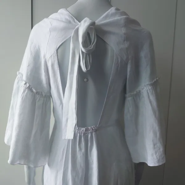 ANIMALE vestido alfaiataria linho