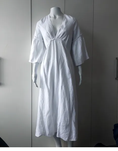 ANIMALE vestido alfaiataria linho